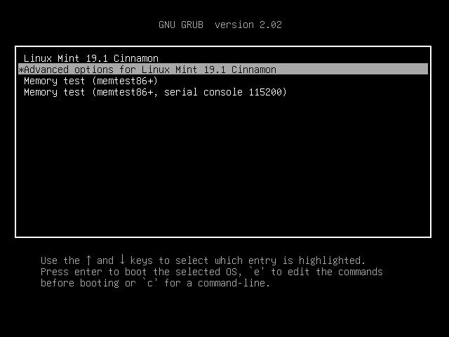 Linux Mint startmeny