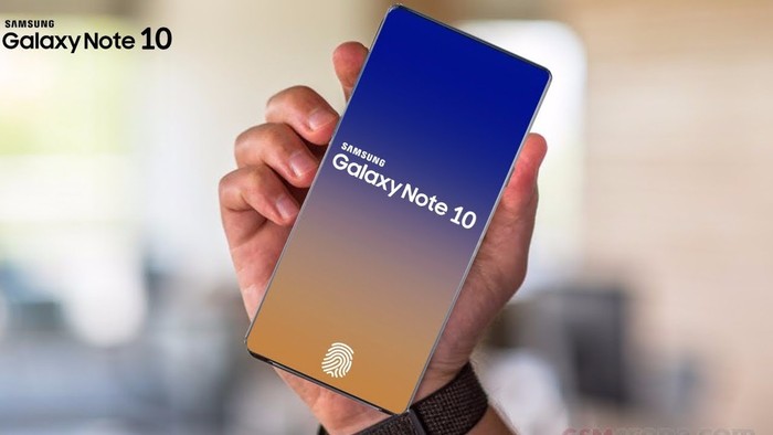 Galaxy Note 10-skjerm