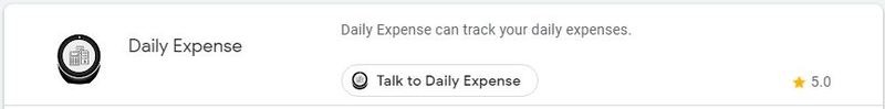 Google Assistant Productivity Daily Expense