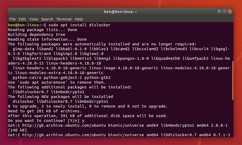 Bitlocker Linux Dislocker Installation
