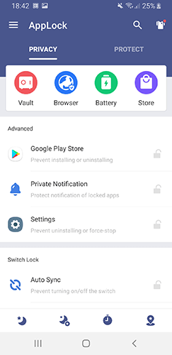 Beste Android App Locker Domobile Applock