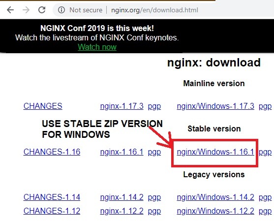 Lataa Nginx Windows Zip -versio