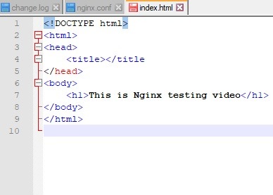 Muuta hakemiston HTML-sivua