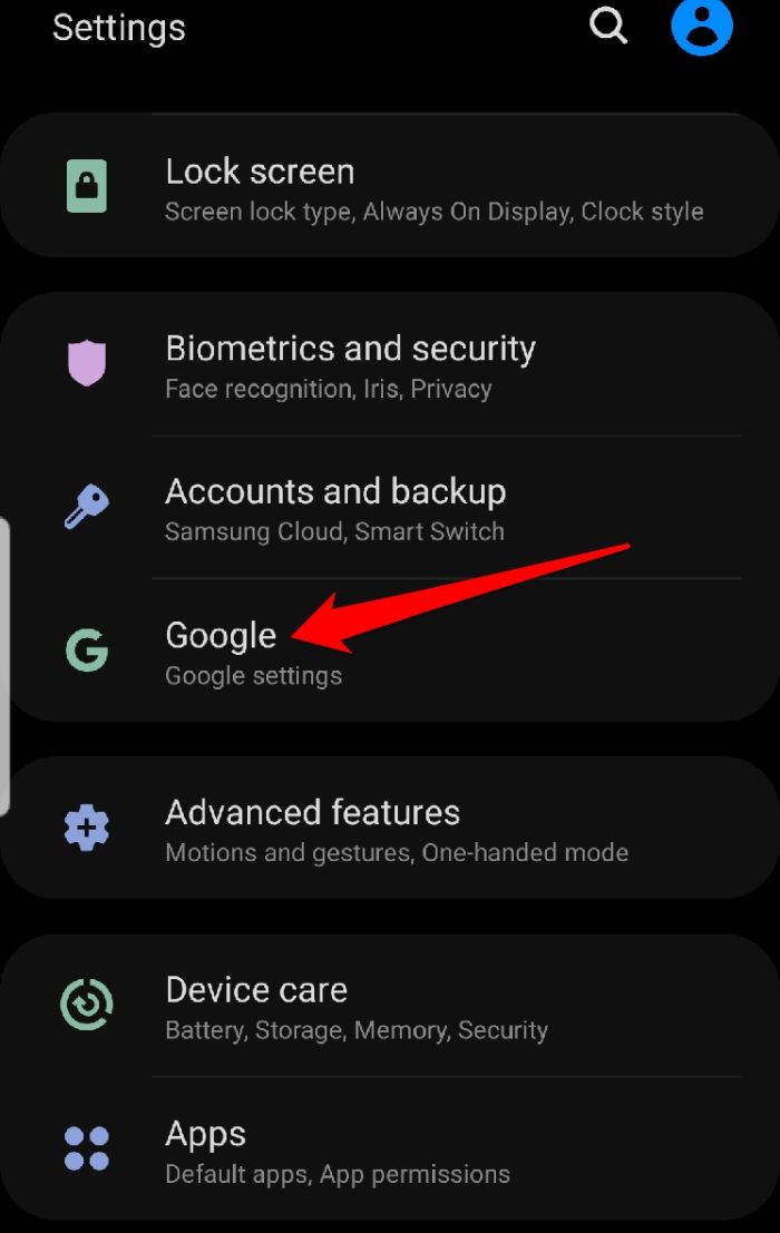 Backup Sms Android-inställningar Google