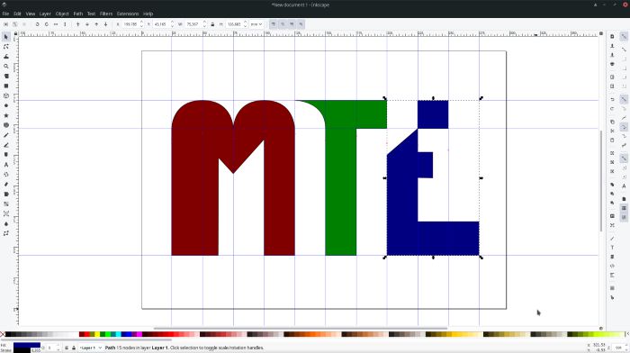 Logojen tekeminen Inkscape-väreillä