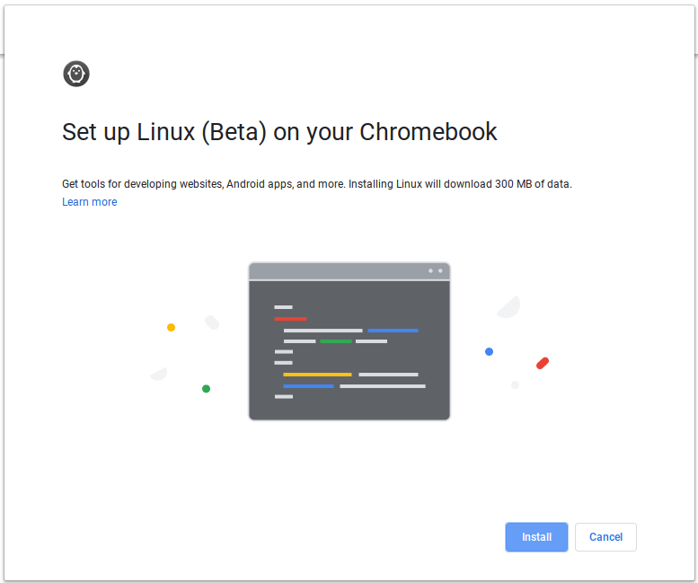 Chromeos Linux Beta-installation