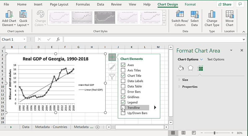 Excel Trendlines Ny version Lägg till