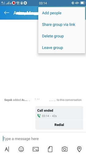 Skype Videoconferencing Mobile Group Actions
