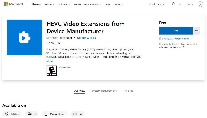 Hevc Extension Developer