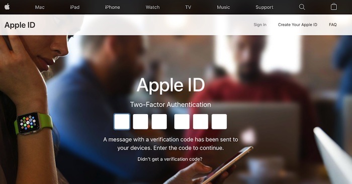 Du måste ange verifieringskoden från ditt iOS-meddelande i ditt Apple ID-konto.