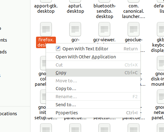 Ubuntu Copy Firefox Desktop File