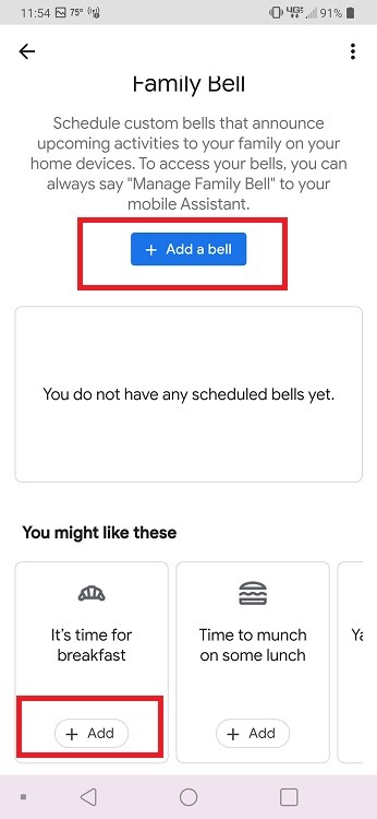 Kuinka käyttää Google Assistant Family Bell -ominaisuutta Lisää Bell
