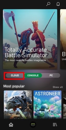 Xbox Game Pass Cloud
