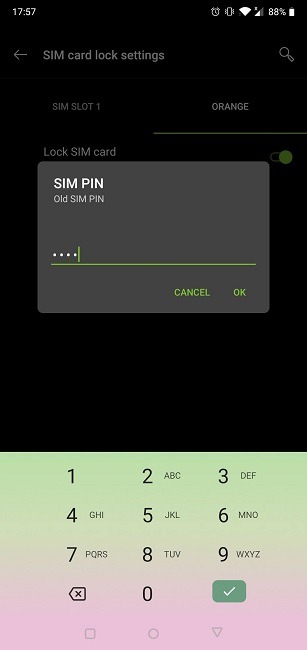 Kuinka muuttaa Sim-PIN-koodia vanha koodi