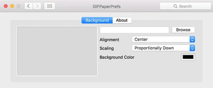 Välj den GIF som du vill förvandla till en animerad GIF-bakgrund.