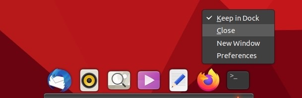 Lankutelakka Ubuntun hiiren kakkospainikkeella