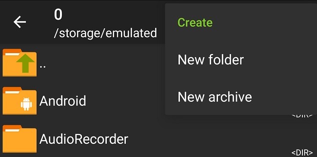 Komprimera och extrahera filer på Android med Zarchiver New