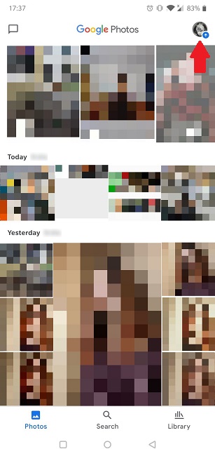 Hvordan gjenopprette slettede bilder Google Photos profilbilde