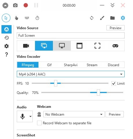Windows10 Screen Recorder Pro-widget