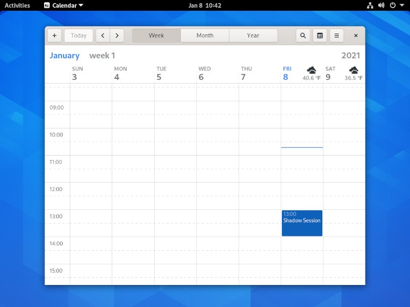 Gnome Shell Google Integration Calendar 2