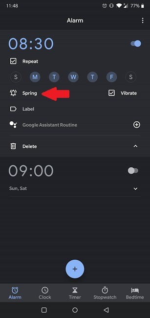 Slik stiller du inn Spotify Alarm Google Clock Tilpasset ringetone