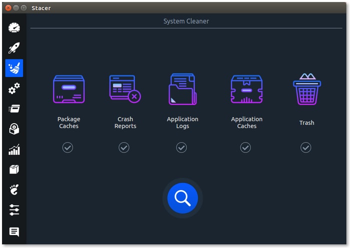 Linux System Cleaning Tools Stacer
