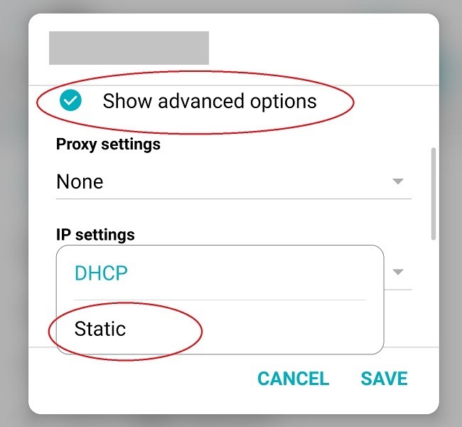 Slik løser du tildeling av IP-adressefeil på Android Ip Static