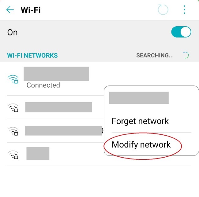 Slik løser du tildeling av IP-adressefeil på Android Modify