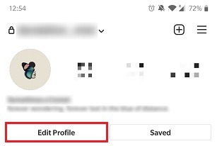 Hur man förhindrar att användare hittar dig Instagram Edit Profile