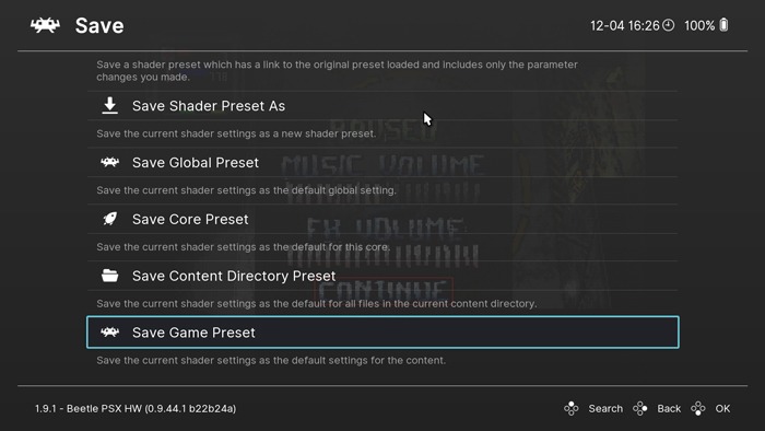 Spill PS1-spill på Pc Retroarch Save Game Preset