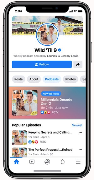 Apple Facebook Podcasts Social Audio