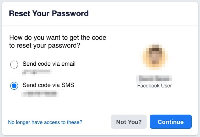 Palauta Facebook-tilin salasana Palauta salasana