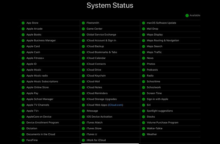 Apple Podcasts App Fast systemstatus