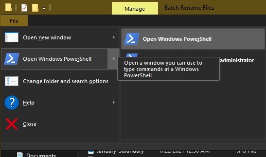 3 måter å batch endre navn på filer i Windows Explorer Powershell