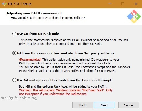 Git Bash Git Path Environment