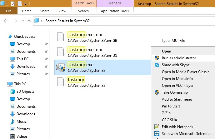 Måter å åpne Task Manager File Explorer Admin Mode