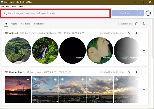 Qoob Stories Review Instagram Downloader Søker