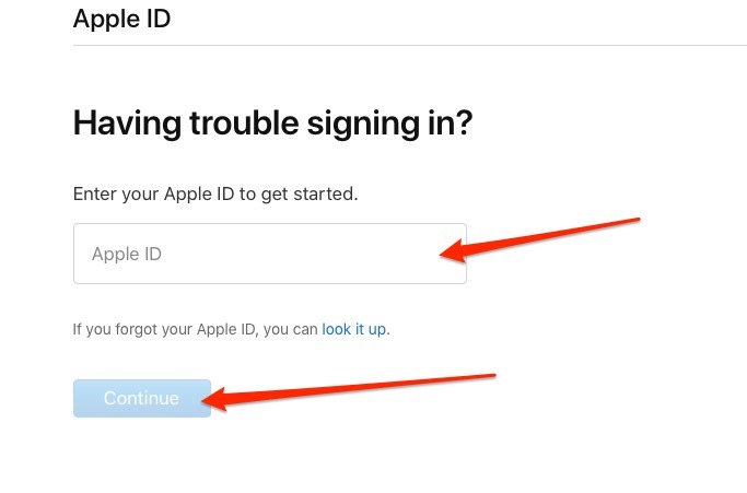 Logg på Apple -ID