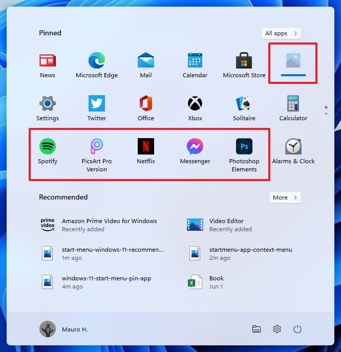 Windows 11 Käynnistä-valikon mainokset
