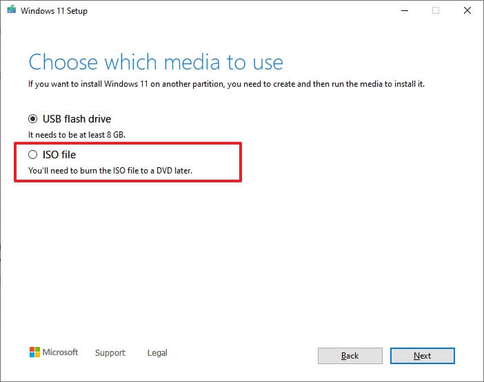 Skapa Windows 11 ISO-fil