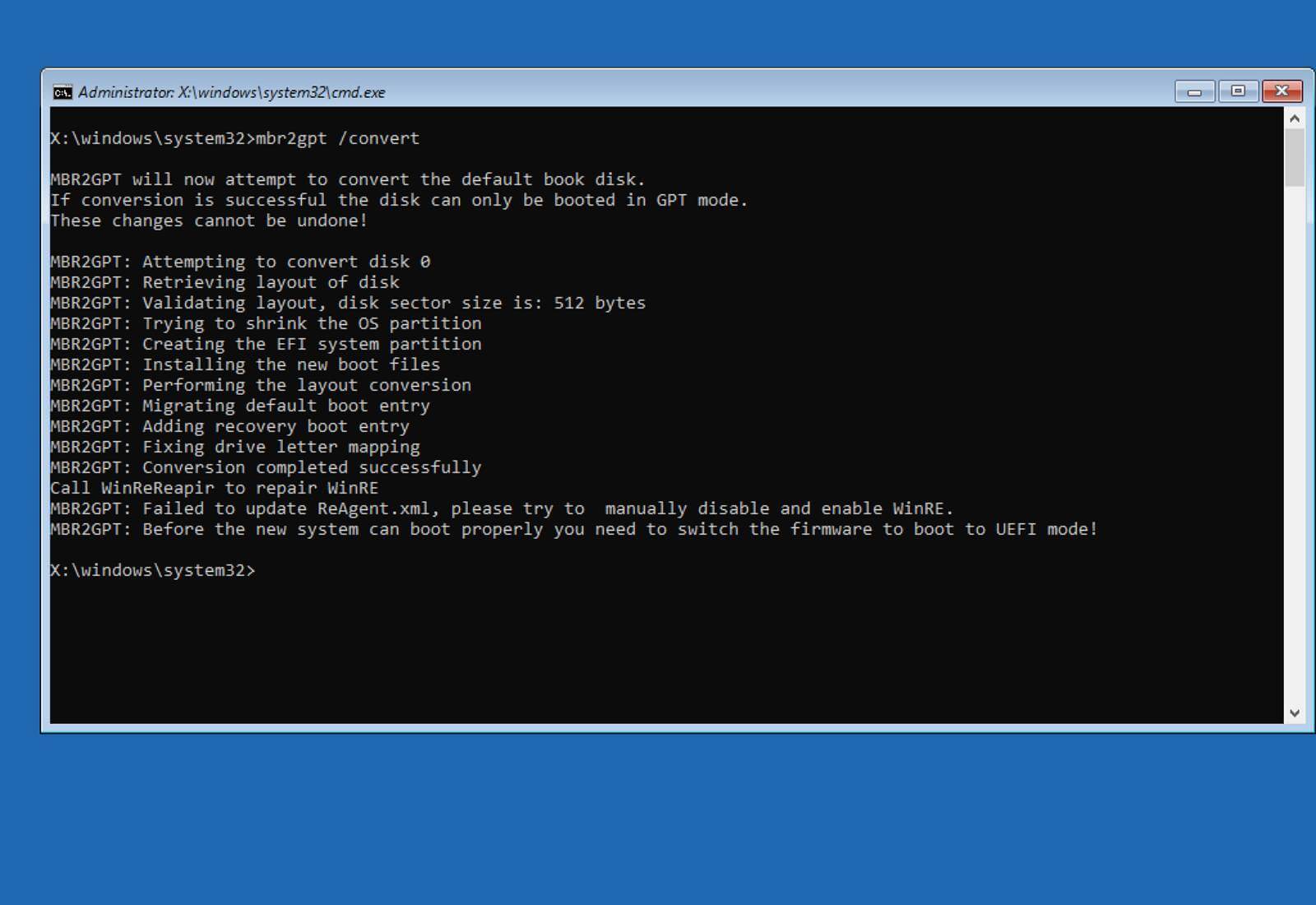 Konverter MBR-stasjon til GPT for å aktivere UEFI og sikker oppstart for Windows 11