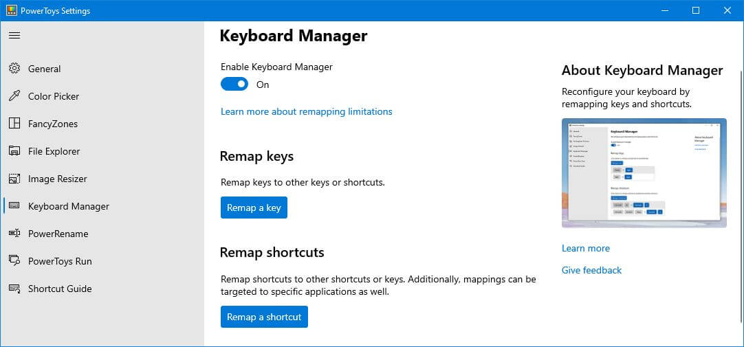Keyboard Manager
