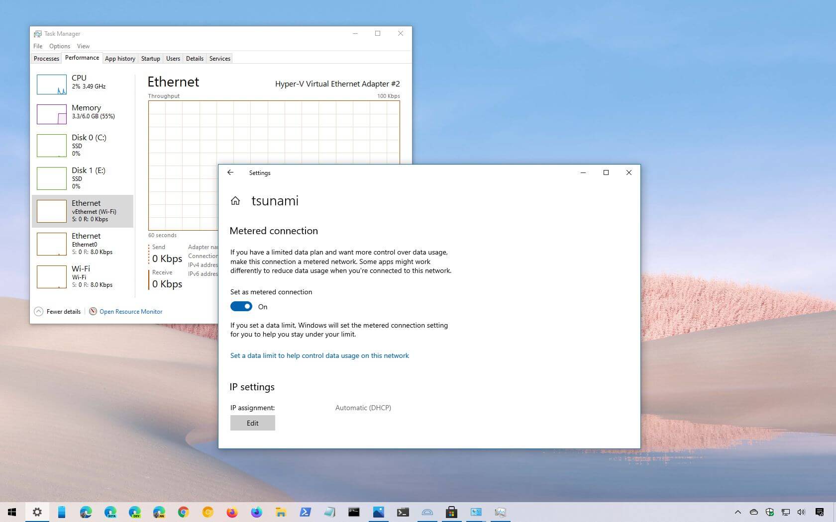 Windows 10 låter dig ställa in Wi-Fi och Ethernet som mätade anslutningar