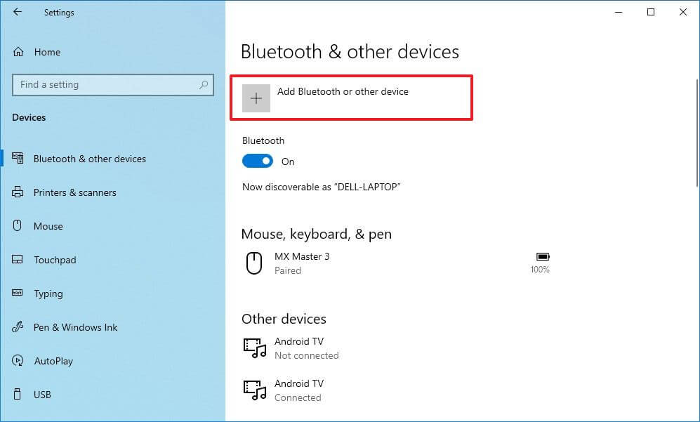 Legg til Bluetooth-mus på Windows 10
