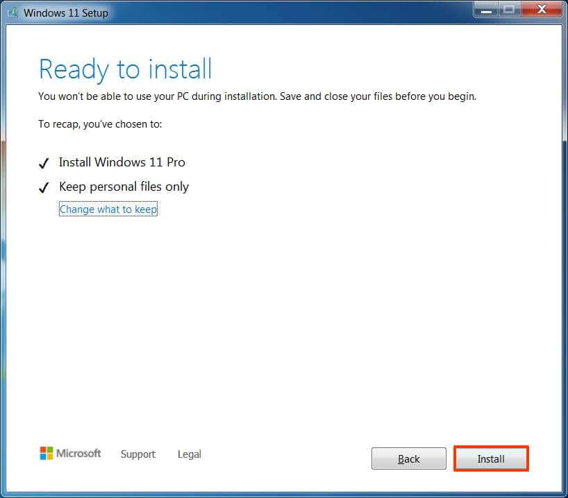 Päivitä Windows 7:stä Windows 11:een
