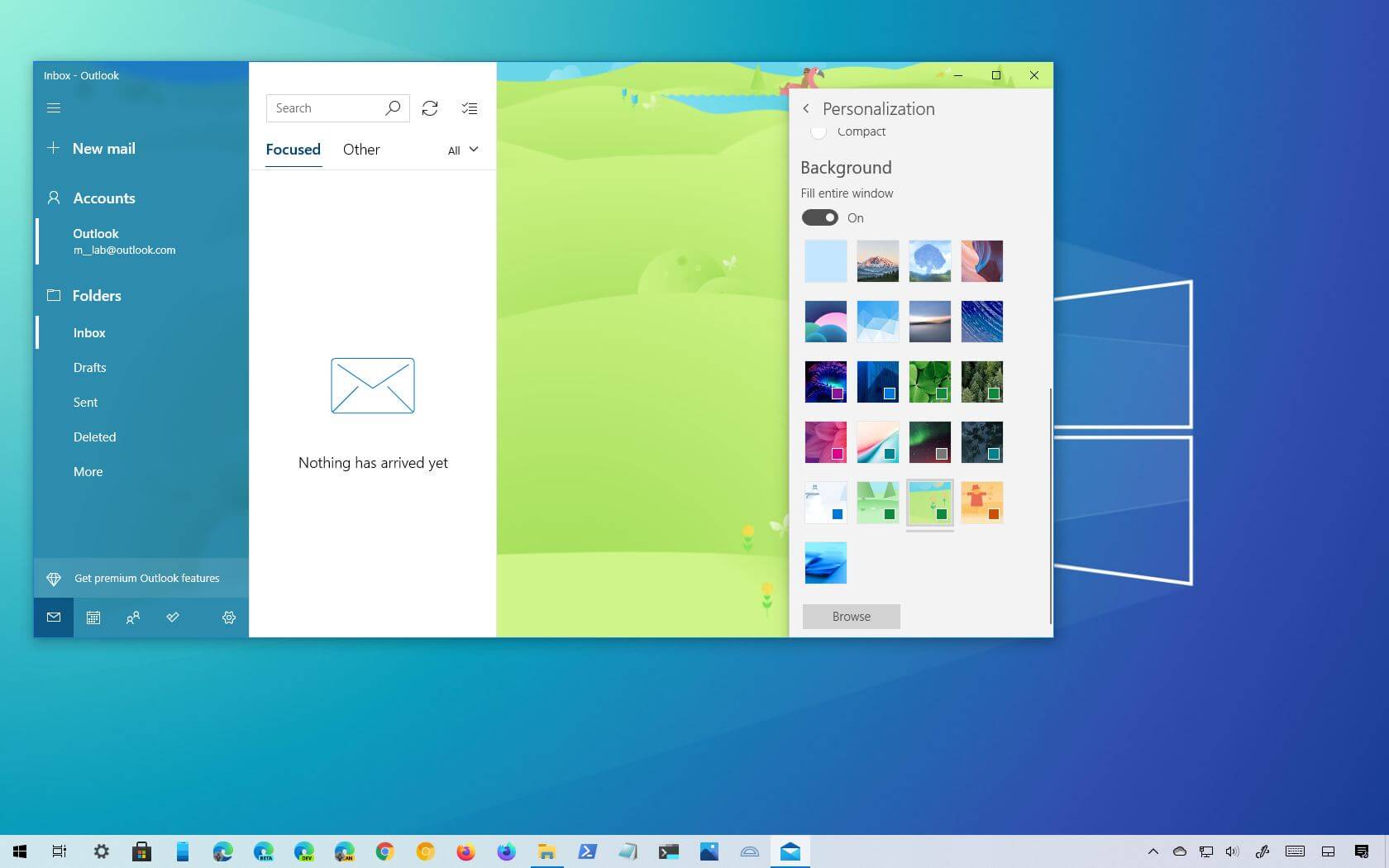Så här ändrar du bakgrundsbilden för Mail-appen i Windows 10