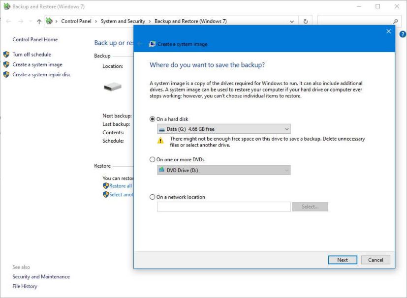 Fullständig säkerhetskopiering före uppgradering av Windows 10