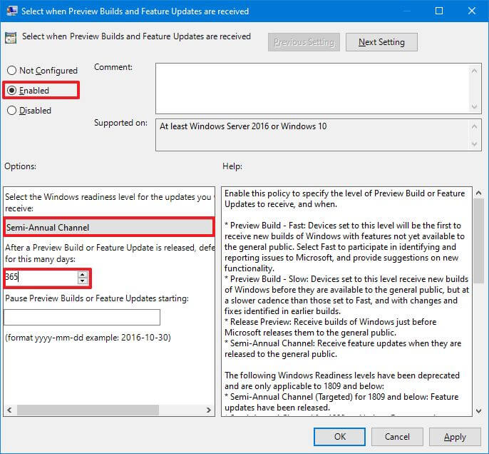 Blokker installasjon av Windows 10 versjon 21H1