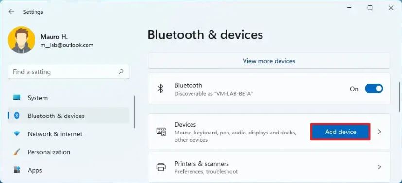 Bluetooth legg til ny enhet