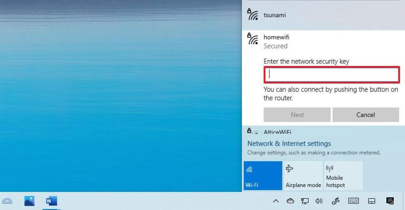 Windows 10 ändra Wi-Fi-lösenord 